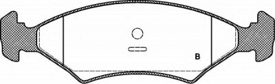 OPEN PARTS bpa011920 -  Комплект тормозных колодок, дисковый тормоз